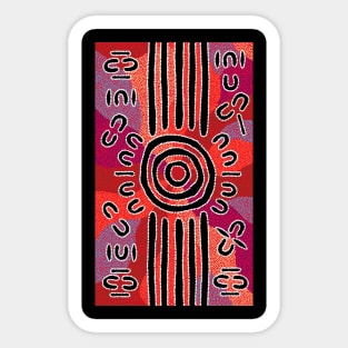 Aboriginal Art - The Gathering Sticker